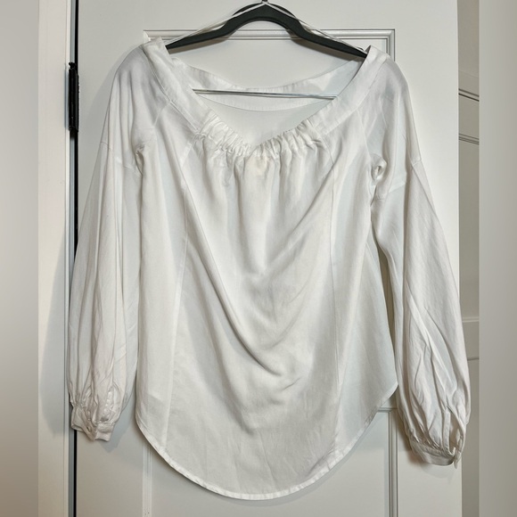 Anthroplogie Maeve Off The Shoulder White Top (Size 0) - Picture 2 of 7